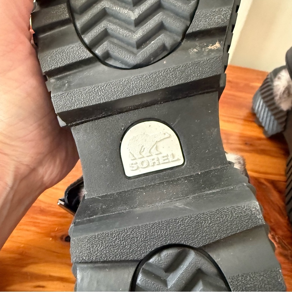Sorel Ona Ave Slingback Black Mules - Picture 7 of 9